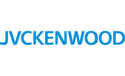The blue text 'JVCKENWOOD' appears on a plain white background.